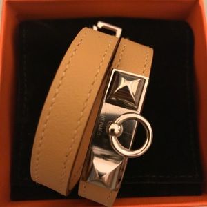 Authentic hermès Double tour bracelet XS